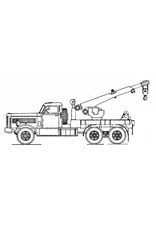 MBT Diamond T Austin Western hydraulischer Kran - Bauzeichnung Maßstab 1 : 40 (40.04.019)