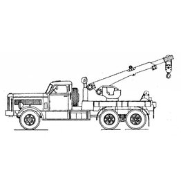 MBT Diamond T Austin Western hydraulische kraan - Bouwtekening Schaal 1 : 40 (40.04.019)