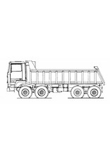 MBT Terberg F2000 8x8 kipper - Bouwtekening Schaal 1 : 40 (40.04.027)