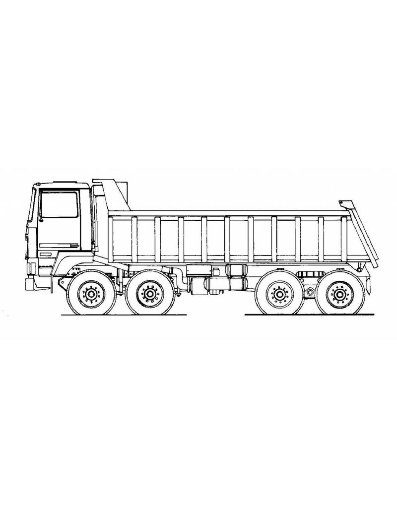 MBT Terberg F2000 8x8 Kipper - Bauzeichnung Maßstab 1 : 40 (40.04.027)