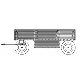 MBT Aanhangwagen voor stoomtrekker Ransomes - Bouwtekening Schaal 1 : 6 (40.10.004/B)