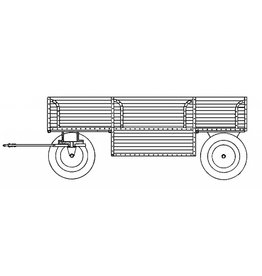 MBT Anhänger für Dampftraktor Ransomes - Bauzeichnung Maßstab 1 : 6 (40.10.004/B)