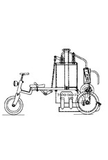 MBT Driewieler stoomwagen - Bouwtekening Schaal 1 : 10 (40.10.005)