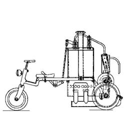 MBT Driewieler stoomwagen - Bouwtekening Schaal 1 : 10 (40.10.005)