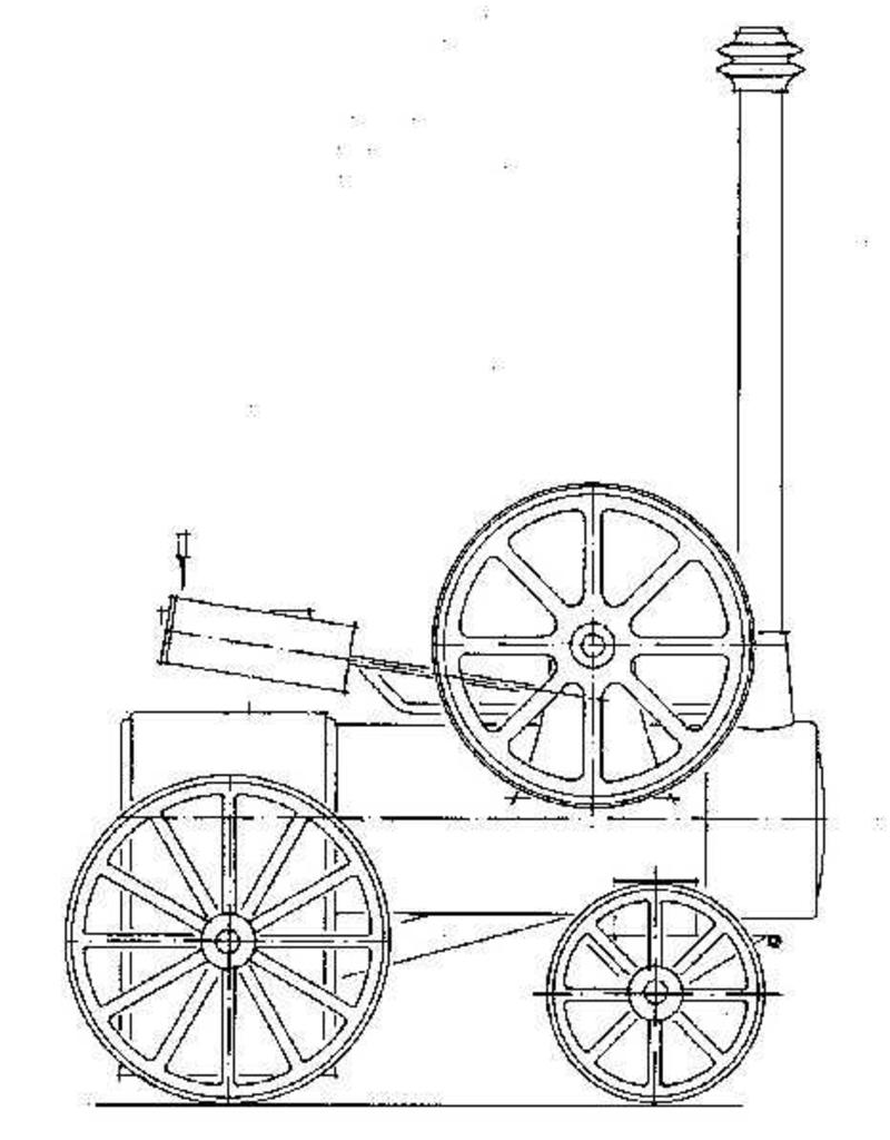 MBT Het Locomobieltje - freelance model - Bouwtekening Schaal 1 : 1 (40.10.006)