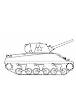 MBT Shermantank M4 - Bauzeichnung Maßstab 1 : 45 (40.22.005)