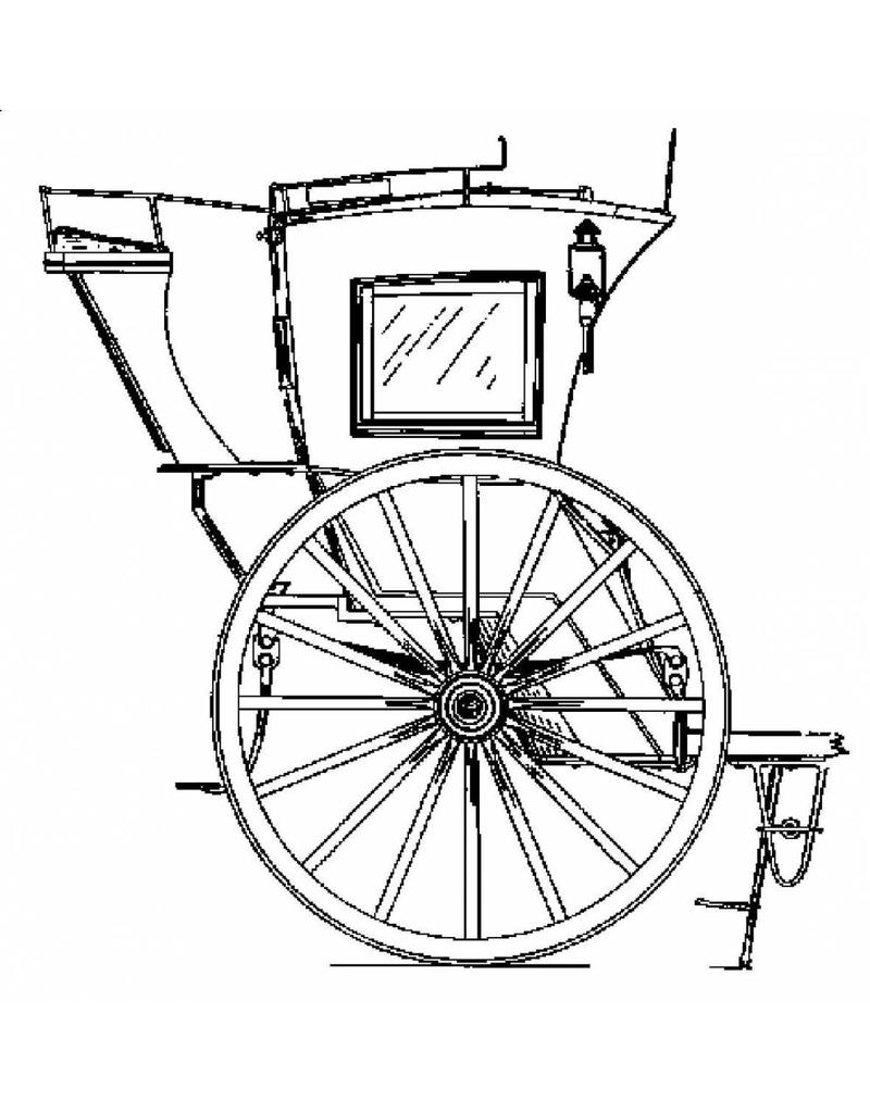 MBT Hansom cab - Bouwtekening Schaal 1 : 8 (40.30.004)