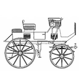 MBT Franse jachtwagen - Bouwtekening Schaal 1 : 8 (40.30.009)