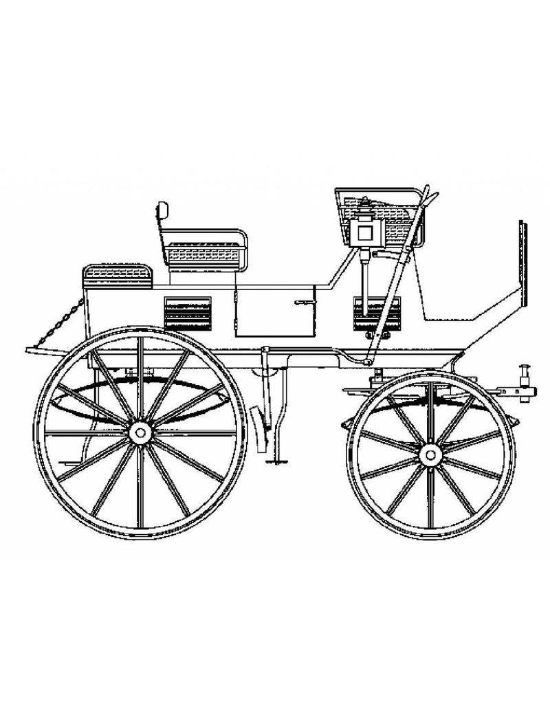 MBT Franse jachtwagen - Bouwtekening Schaal 1 : 8 (40.30.009)
