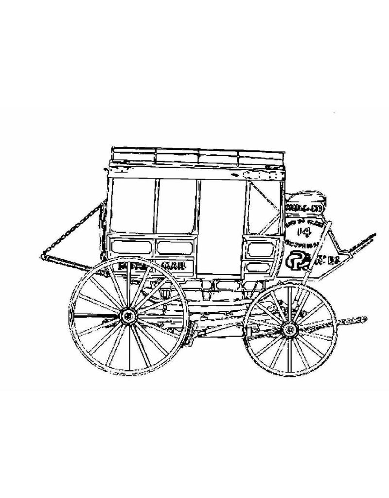 MBT Australischer Cobb & Co Coach - Bauzeichnung Maßstab 1 : 8 (40.30.019)