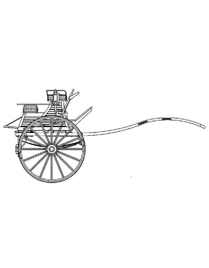 MBT Dogcart oder Tandemwagen - Bauzeichnung Maßstab 1 : 8 (40.30.031)