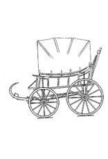 MBT Speelwagen uit Wieringen van 1851 - Bouwtekening Schaal 1 : 8 (40.30.038)