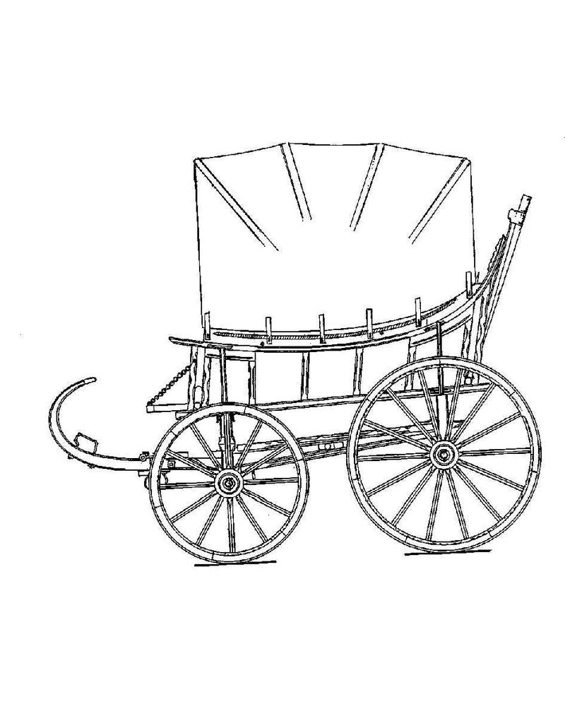 MBT Spielwagen aus Wieringen von 1851 - Bauzeichnung Maßstab 1 : 8 (40.30.038)