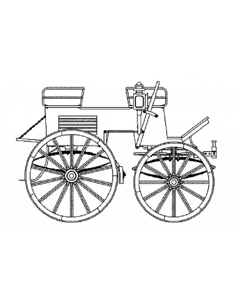 MBT Vierrädriger Dogcart - Bauzeichnung Maßstab 1 : 8 (40.30.054)