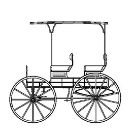 MBT Amerikaanse vierpersoons wagon - Bouwtekening Schaal 1 : 8 (40.30.061)