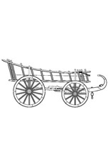 MBT Zuidhollandse boerenwagen - Bouwtekening Schaal 1 : 8 (40.31.003)