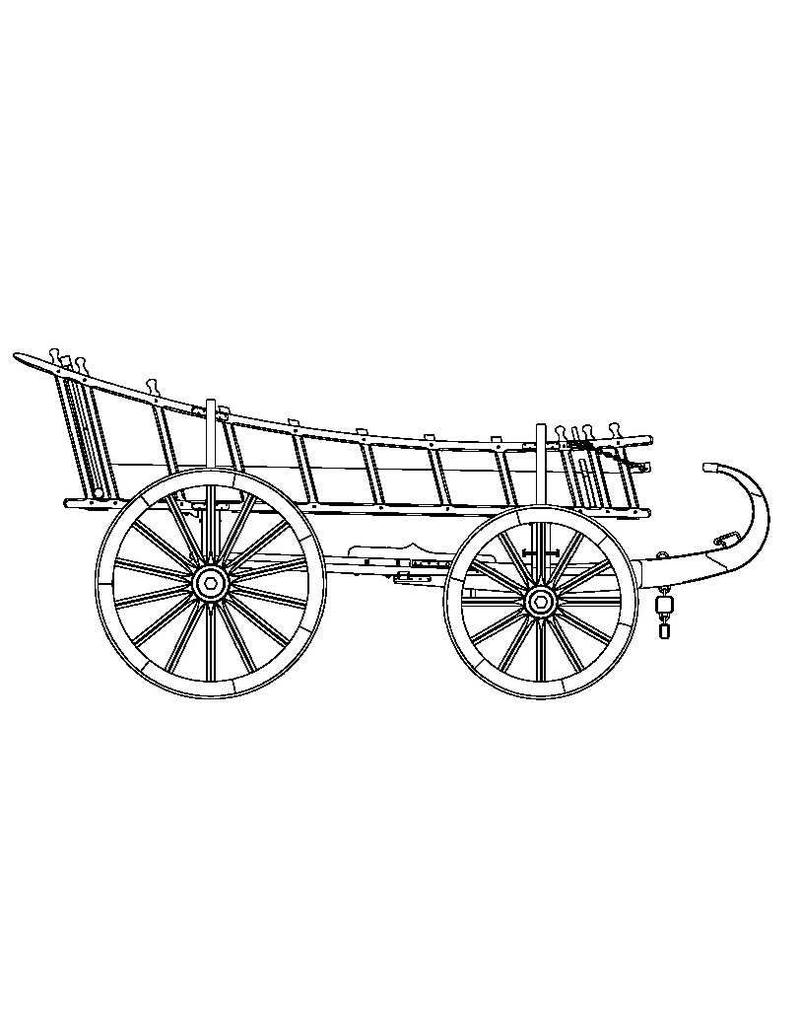 MBT Zuidhollandse boerenwagen - Bouwtekening Schaal 1 : 8 (40.31.003)