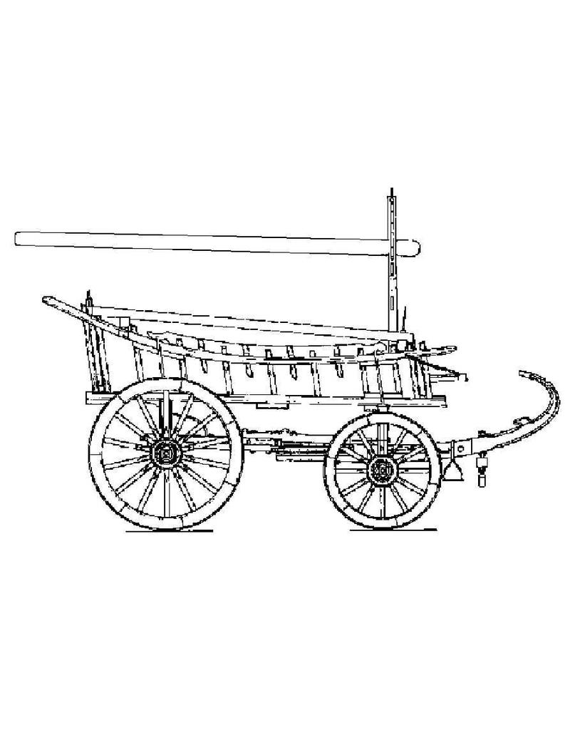 MBT Zuid-Hollandse boerenwagen - Bouwtekening Schaal 1 : 8 (40.31.058)