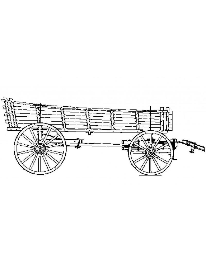 MBT Duitse bagagewagen - Bouwtekening Schaal 1 : 8 (40.31.070)
