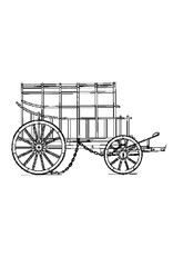 MBT Voortrekkerwagen 1795 - Bauzeichnung Maßstab 1 : 8 (40.31.075)