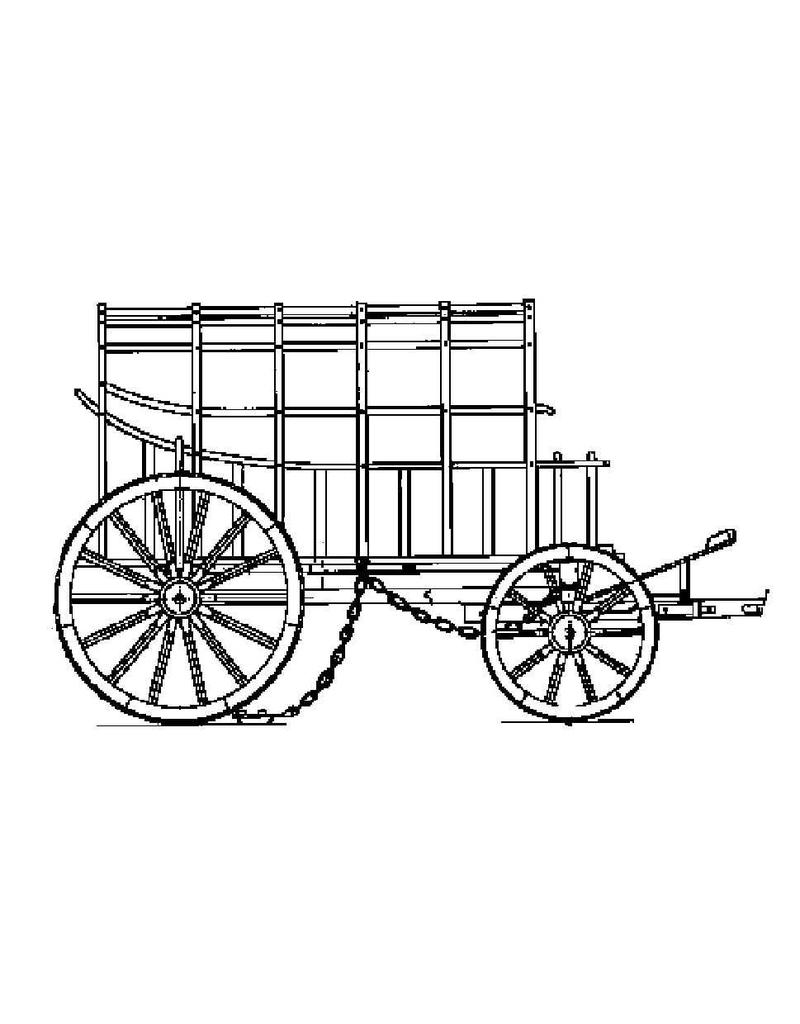 MBT Voortrekkerswagen 1795 - Bouwtekening Schaal 1 : 8 (40.31.075)