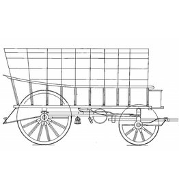 MBT Voortrekkerwagen 1836 - Bauzeichnung Maßstab 1 : 8 (40.31.076)