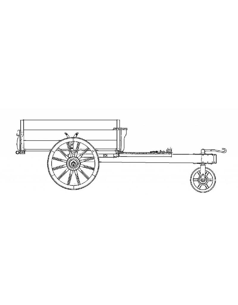 MBT Driewielkar uit Orvelte - Bouwtekening Schaal 1 : 8 (40.31.104)