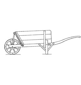 MBT Gelders-Overijssels type kruiwagen - Bouwtekening Schaal 1 : 8 (40.32.048)