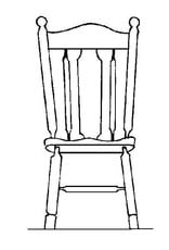 MBT 40.33.001 chair with round legs
