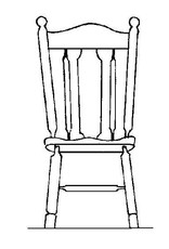 NVM 40.33.001 Stuhl mit runden Beinen
