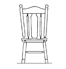 NVM 40.33.001 Stuhl mit runden Beinen