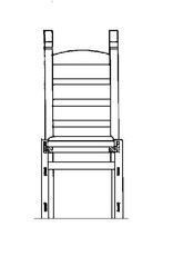 NVM 40.33.003 Stuhl mit quadratischen Beinen