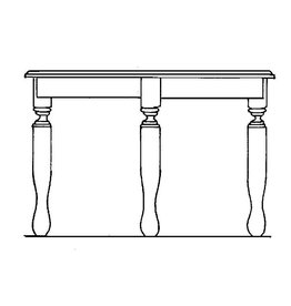 NVM 40.33.006 ronde tafel op 4 poten