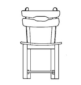 NVM 40.33.010 eiken huiskamerstoel