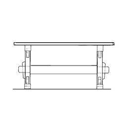 NVM 40.33.011 eiken rechthoekige tafel