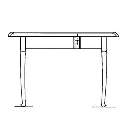 MBT Reconstructie Chippendale eettafel - Bouwtekening Schaal 1 : 12 (40.33.014)