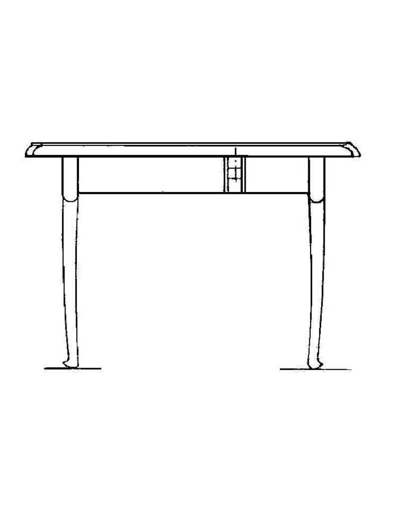 NVM 40.33.014 reconstructie Chippendale eettafel