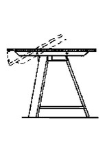 NVM 40.33.019 ronde klaptafel