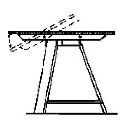 NVM 40.33.019 ronde klaptafel