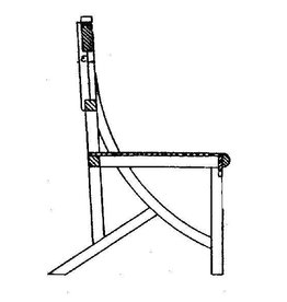 MBT Stuhl (ca. 1920) - Bauzeichnung Maßstab 1 : 12 (40.33.025)