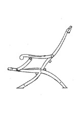 MBT Leunstoel, opklapbaar - Bouwtekening Schaal 1 : 8 (40.33.033)