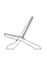MBT zweiteiliger Gartenstuhl - Bauzeichnung Maßstab 1 : 8 (40.33.034)