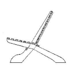MBT zweiteiliger Gartenstuhl - Bauzeichnung Maßstab 1 : 8 (40.33.034)
