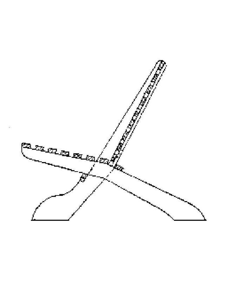 MBT twee-delige tuinstoel - Bouwtekening Schaal 1 : 8 (40.33.034)