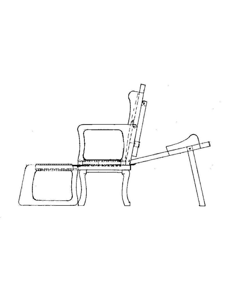MBT Huzaren zit/ligstoel - Bouwtekening Schaal 1 : 8 (40.33.041)