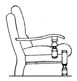 NVM 40.33.042 fauteuil, naar "Oisterwijk"