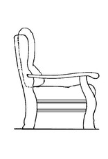 NVM 40.33.043 fauteuil, naar "Oisterwijk"