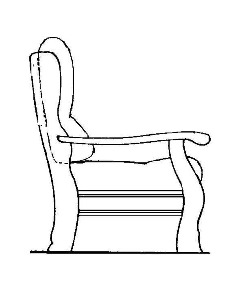 MBT Fauteuil, naar "Oisterwijk" - Bouwtekening Schaal 1 : 12 (40.33.043)