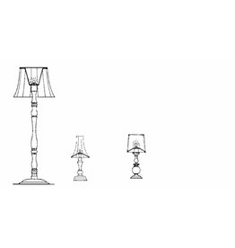 NVM 40.33.045 drie staande schemerlampen, naar "Oisterwijk"