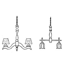 NVM 40.33.046 twee hanglampen, naar "Oisterwijk"